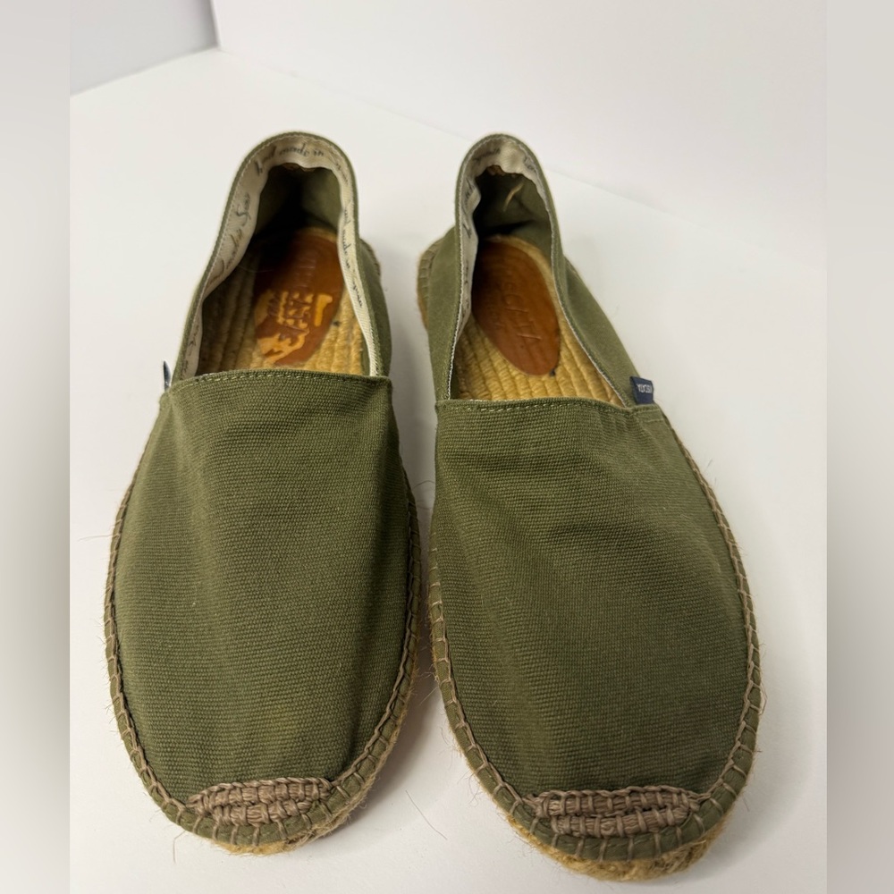 VISCATA Olive Green Espadrilles Men’s EU 43 US 10 Canvas Slip-On Made in Spain
